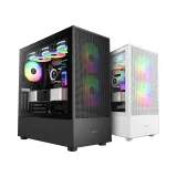 Case GAMDIAS TALOS E3 MESH ELITE WHITE – Mid Tower, 3 Fan ARGB PWM